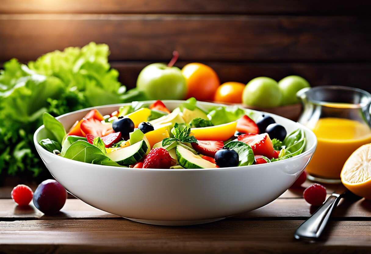 Associer fruits et légumes dans vos salades : visée santé et gourmandise