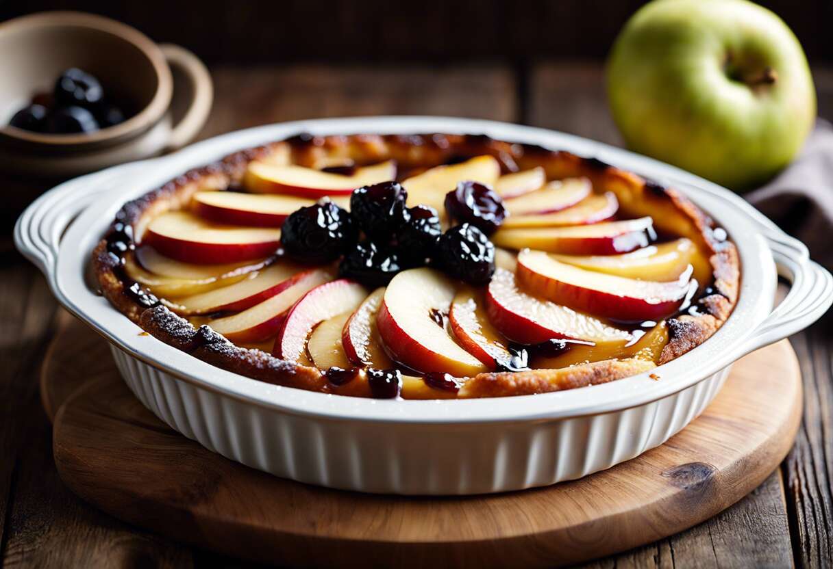 Les secrets d'une recette réussie : clafoutis aux pommes et pruneaux