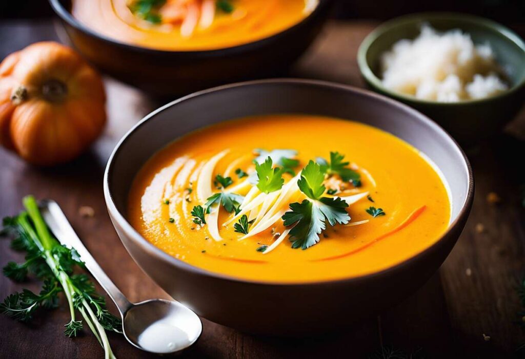 Recette de soupe de carottes au lait de coco : onctueuse et réconfortante