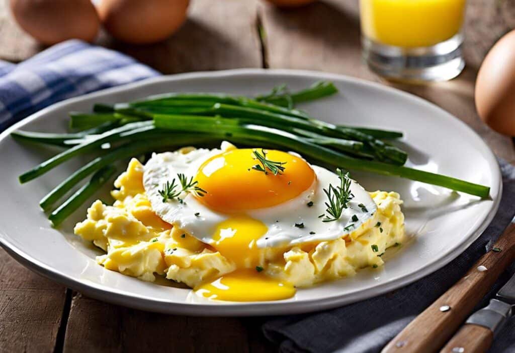 Recette facile d'œufs brouillés à la tomme: savourez le terroir !