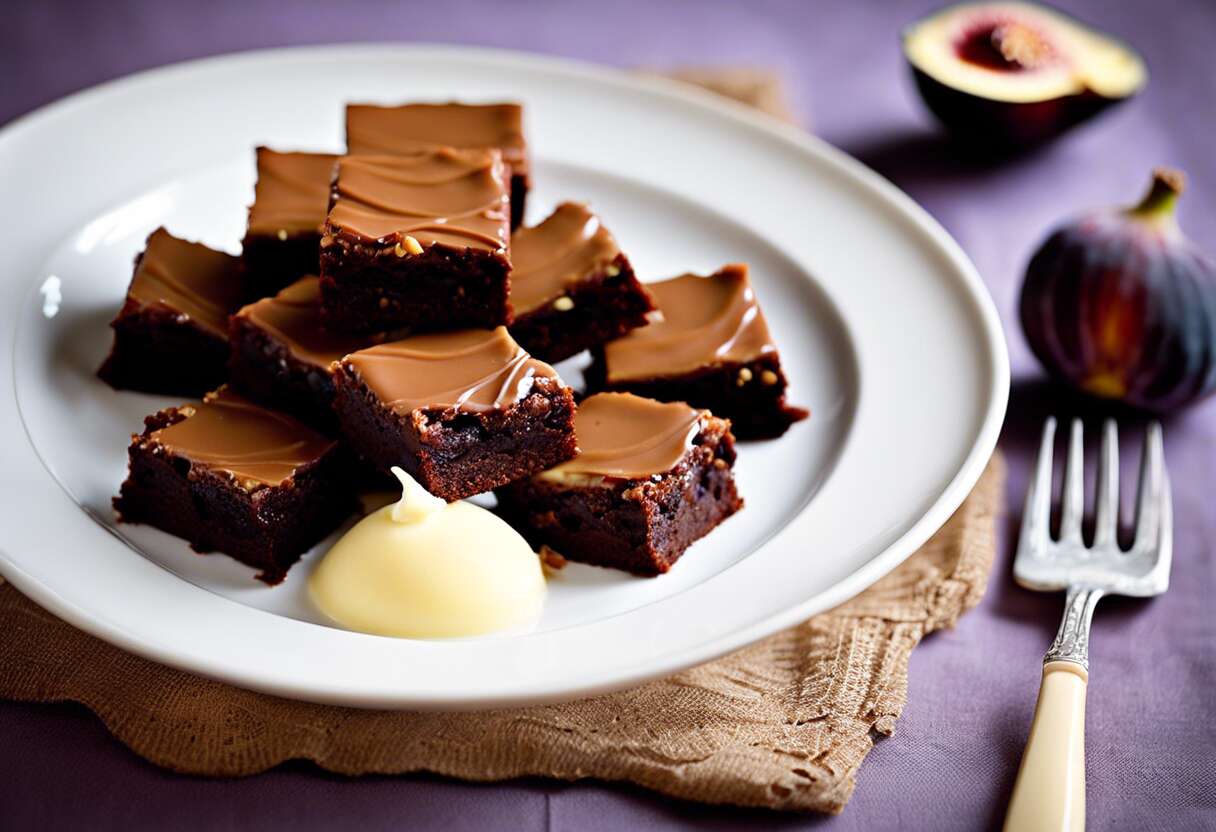 Recette de brownie au chocolat blanc et aux figues : gourmandise assurée !
