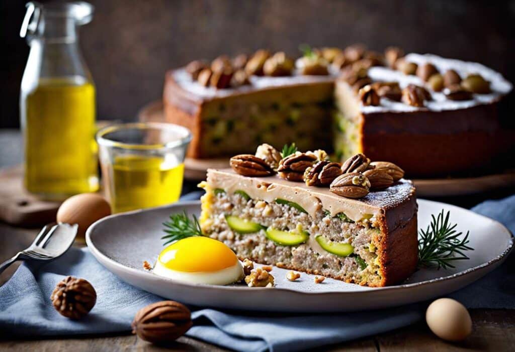 Recette de cake campagnard au pâté, cornichons et huile de noix : savourez le kilomètre zéro !